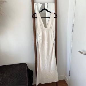 Bec + Bridge midi length ivory dress